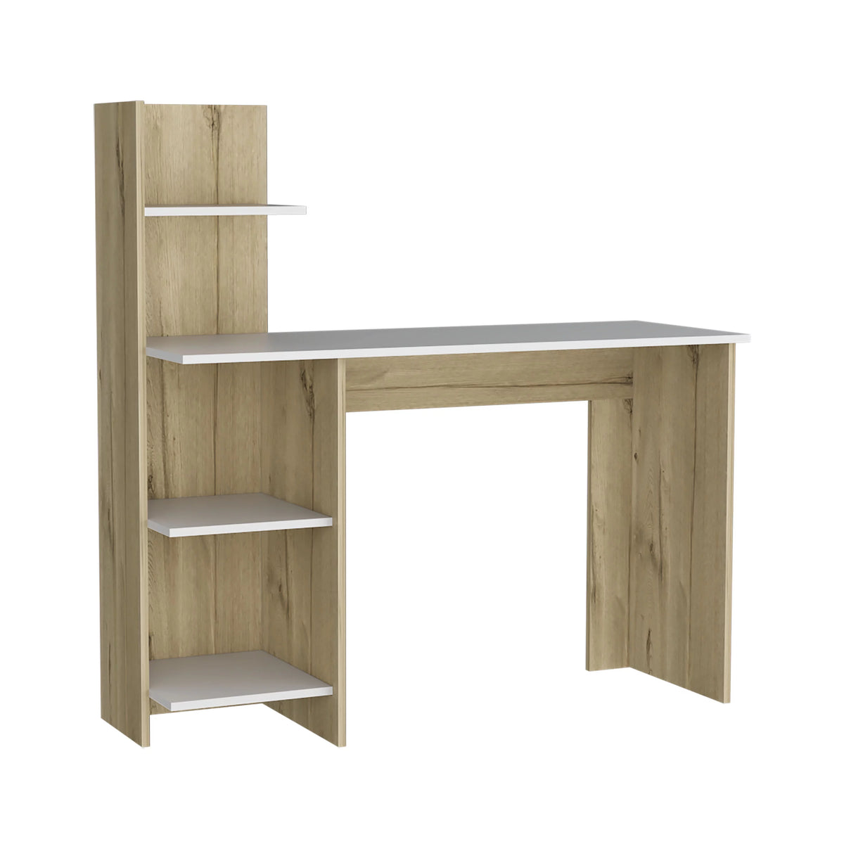 Light Oak White Four Shelves Desk C779029