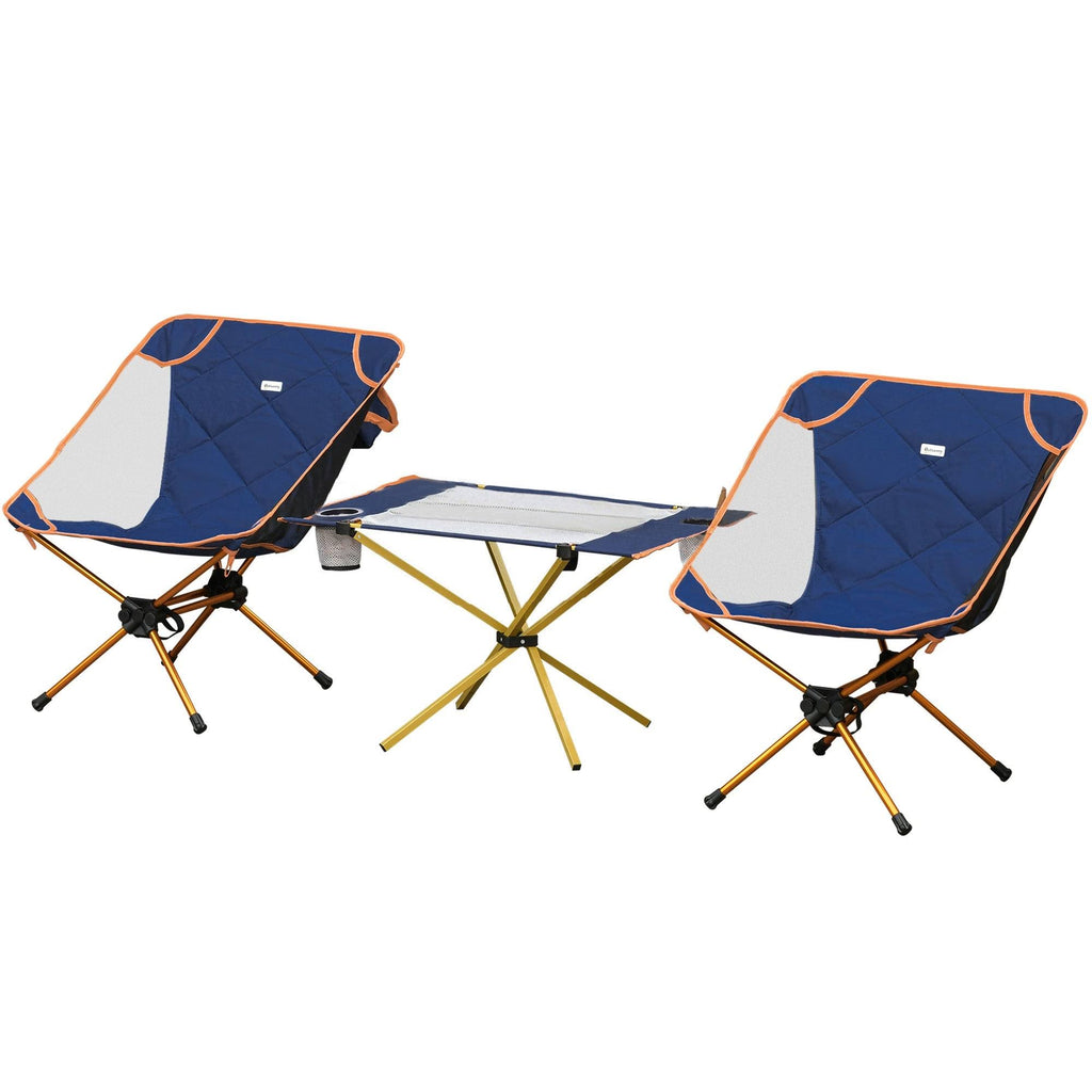 Lightweight Folding Camping Table Set with 2 Chairs and Carry Bag I699