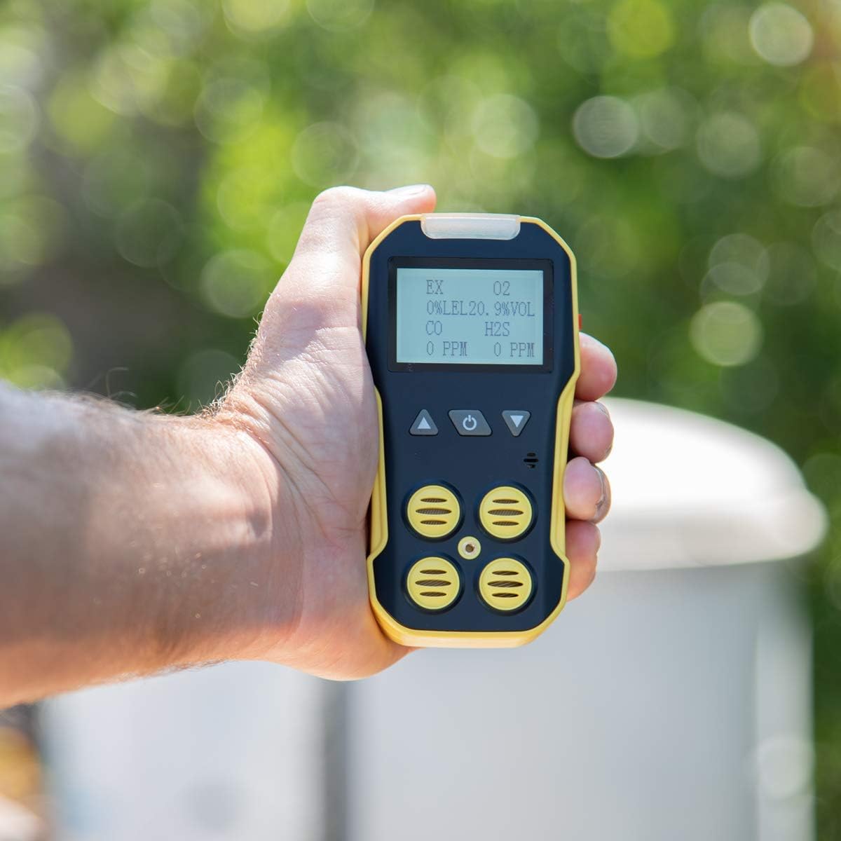 4 Gas Monitor O2 CO H2S LEL USB Recharge S954390