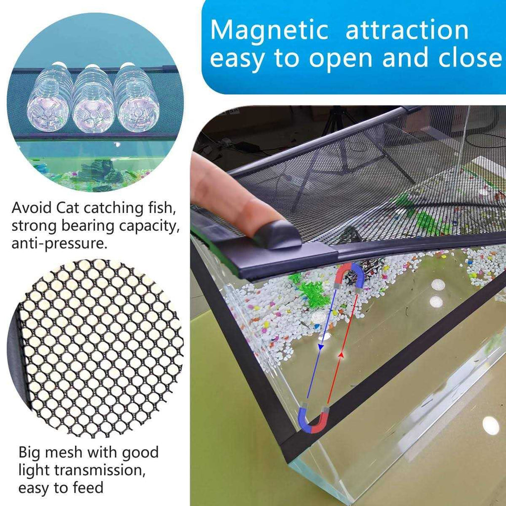 Magnetic fish tank lid protective net 94X46cm V50384