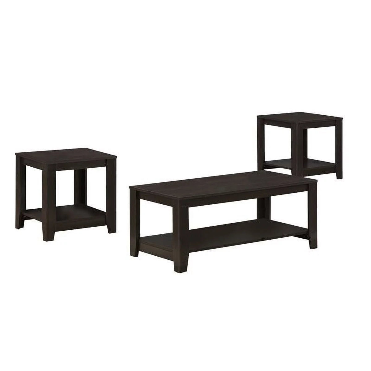 3 Piece Coffee Table Set in Cappuccino W27563
