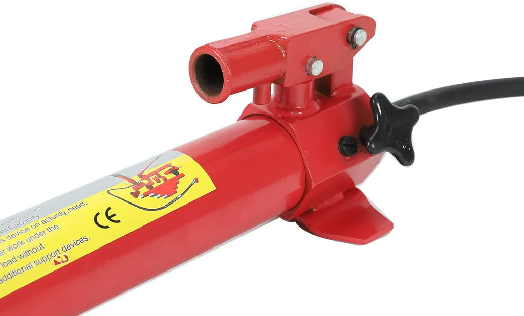 10 Ton Porta Power Kit with 78.7 inch Oil Hose Hydraulic Ram T75057