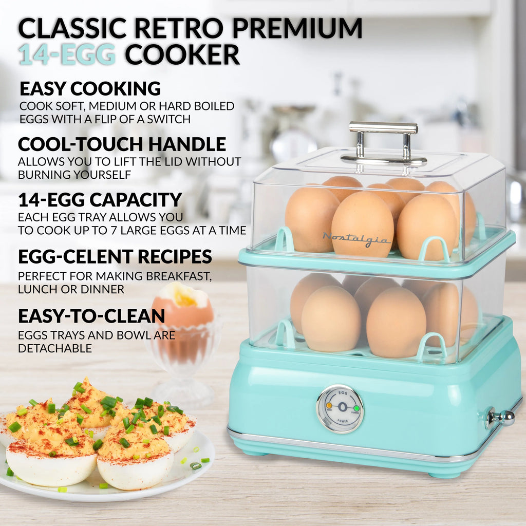 Aqua 14-Capacity Egg Cooker E336426