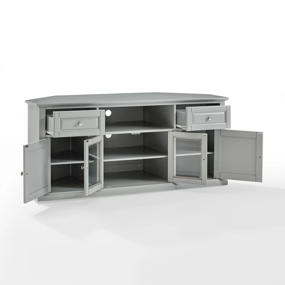 Gray Wood TV Stand R5907