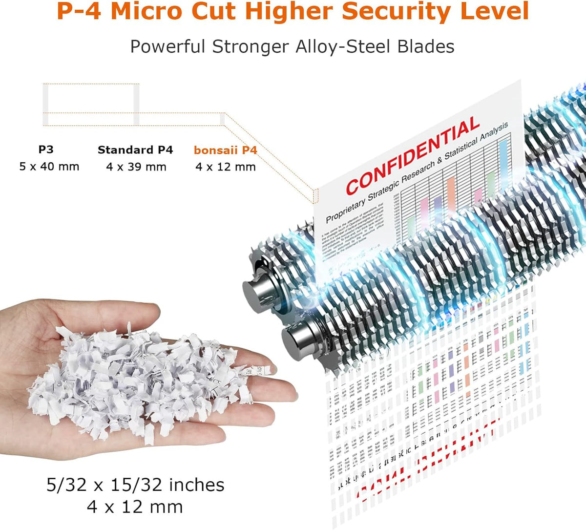 10-Sheet Micro-Cut Paper Shredder with 4.2 Gal Pullout Bin E2368
