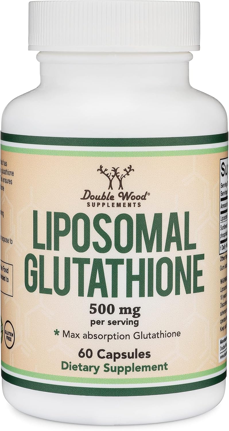 Liposomal Glutathione Supplement 500mg per Serving, 60 Capsules V85455
