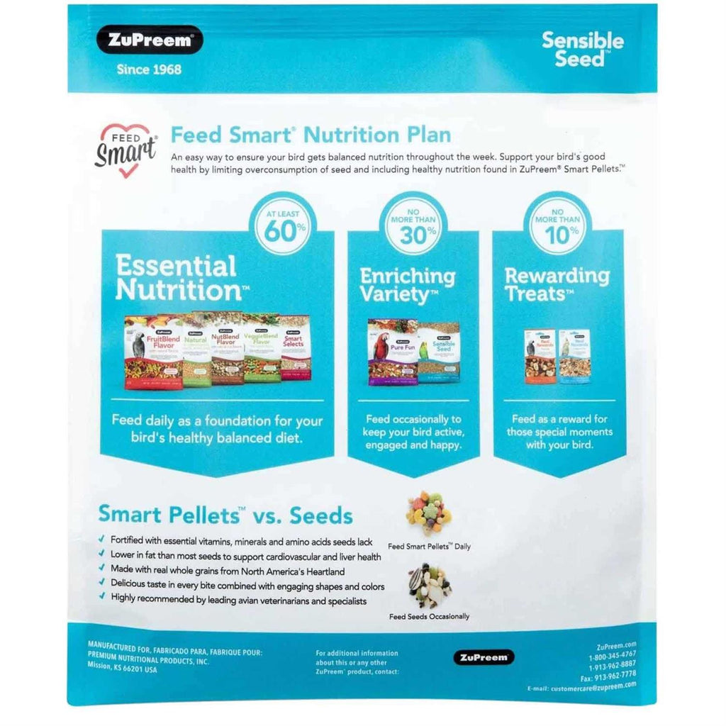 Sensible Seed Bird Food for Parrots & Conures Y399
