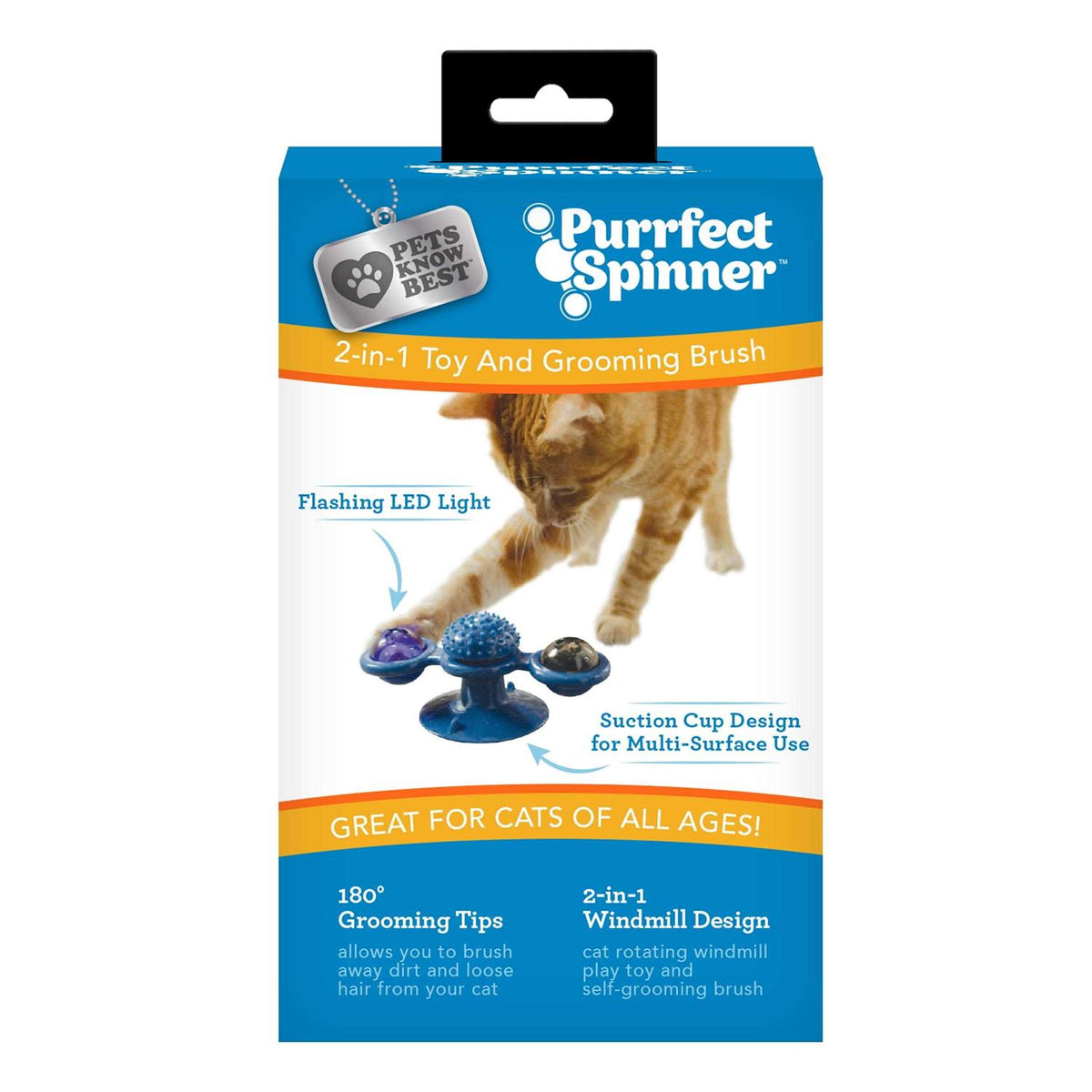 Spinner Toy & Grooming Brush T4547