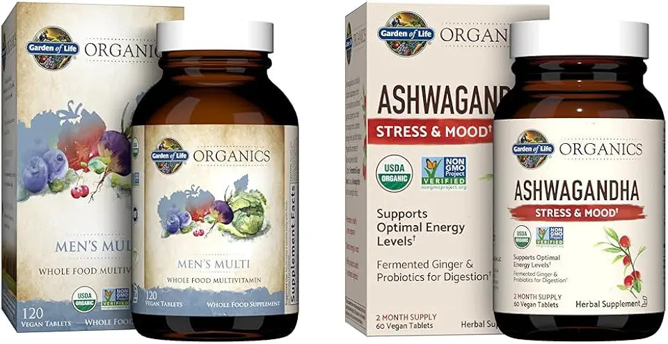 120 Tablets Multivitamin and 60 Tablets Ashwagandha Bundle L6576