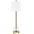 Glass Buffet Lamp Pleated Persimmon T6470