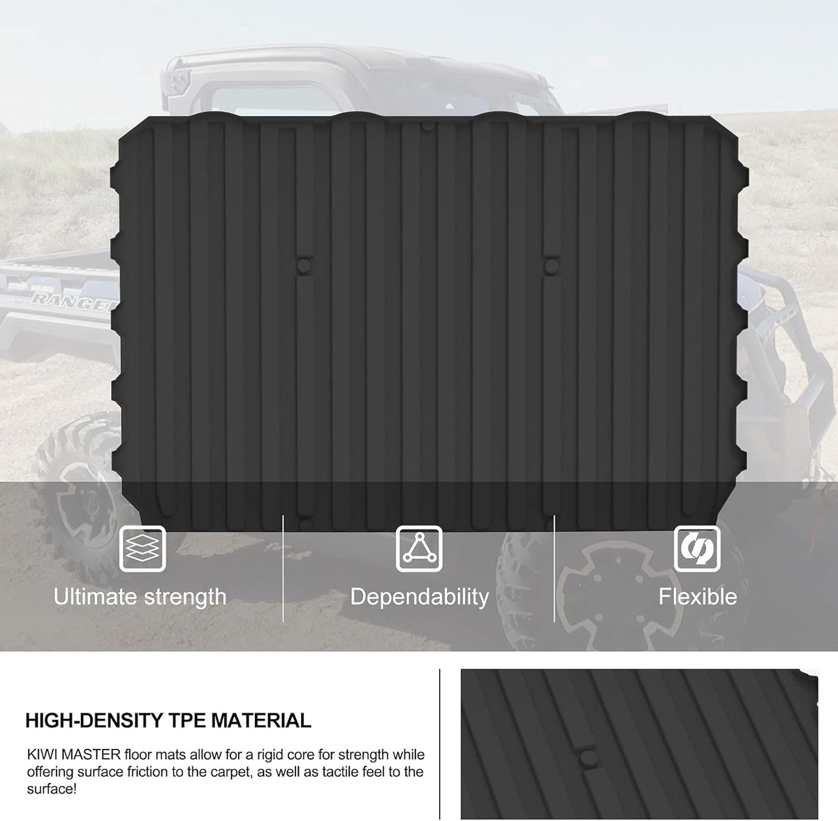 TPE Cargo Bed Mat Liner Black Z67852