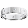 Princess Cut Diamond White Gold Wedding Ring Band F4175