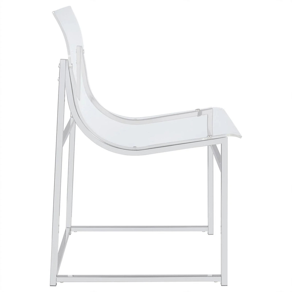 Modern Metal Acrylic Dining Side Chair L158227