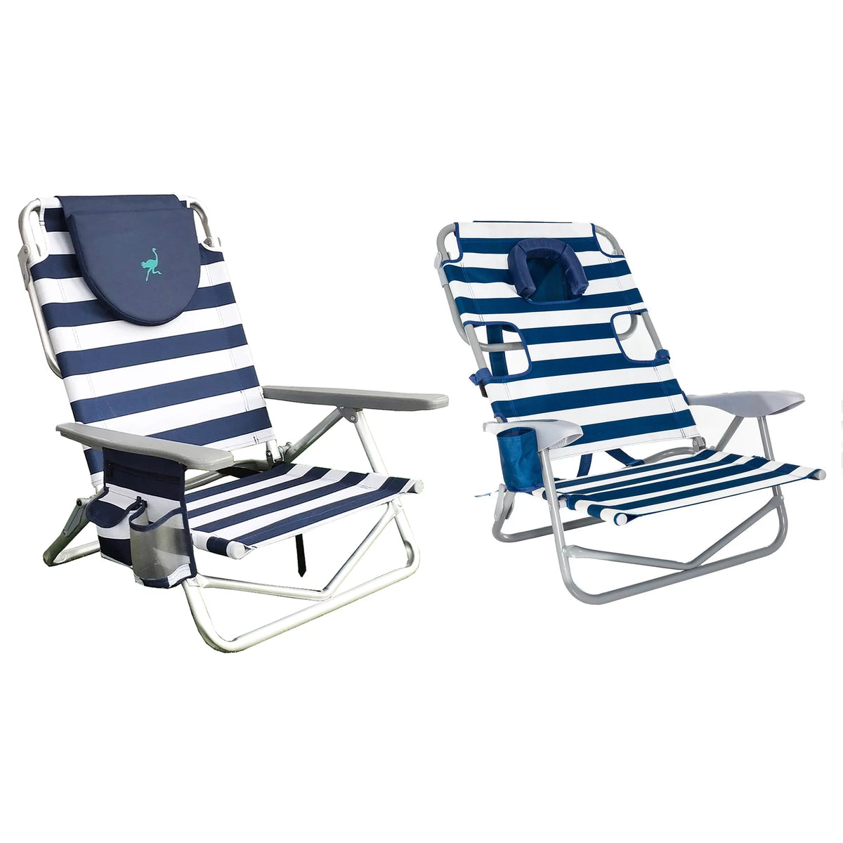 Stripped Blue Beach Chair V814604