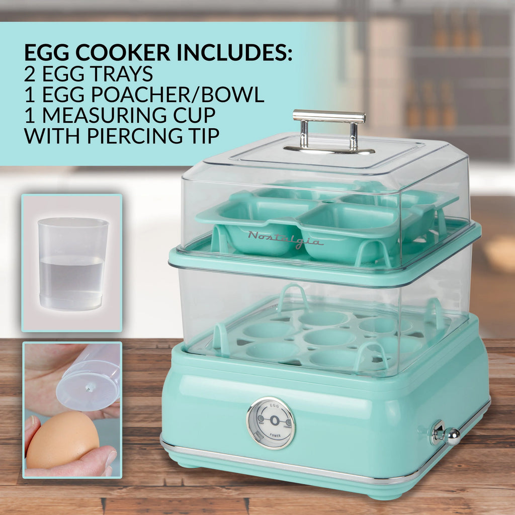 Aqua 14-Capacity Egg Cooker E336426