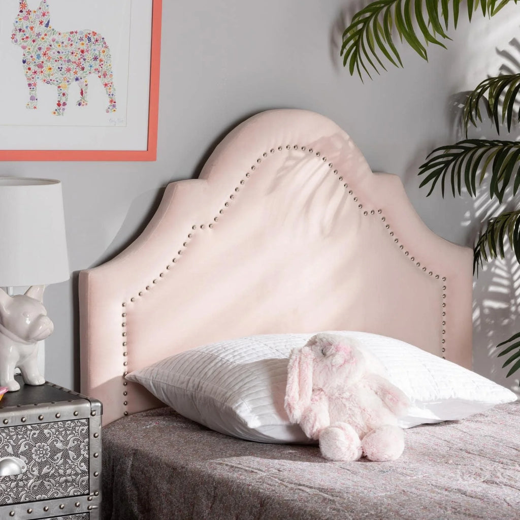 Light Velvet Upholstered Headboard N184884