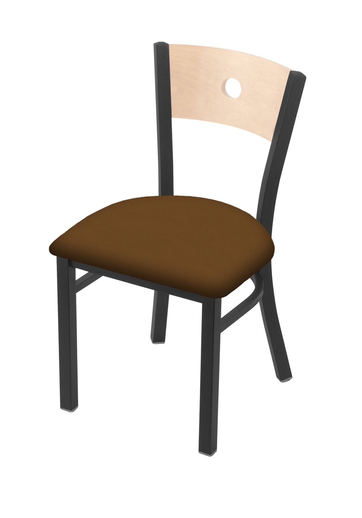 Pewter Finish Chair with Natural Back and Folkstone Grey Seat O2522