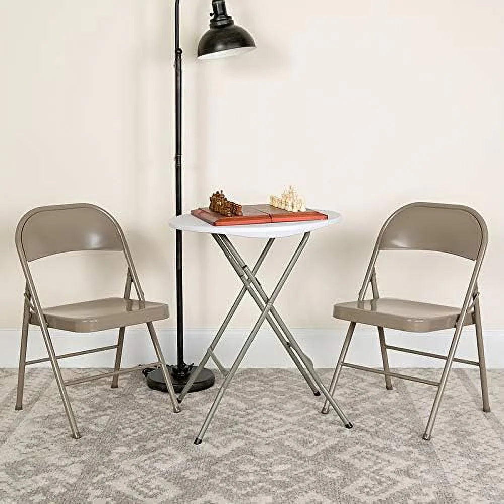 10 Pack Gray Metal Folding Chair W828