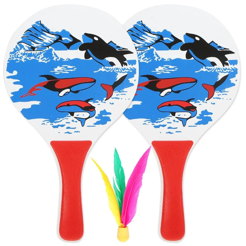 2 Rackets +1 Ball Paddle Ball Game U76284