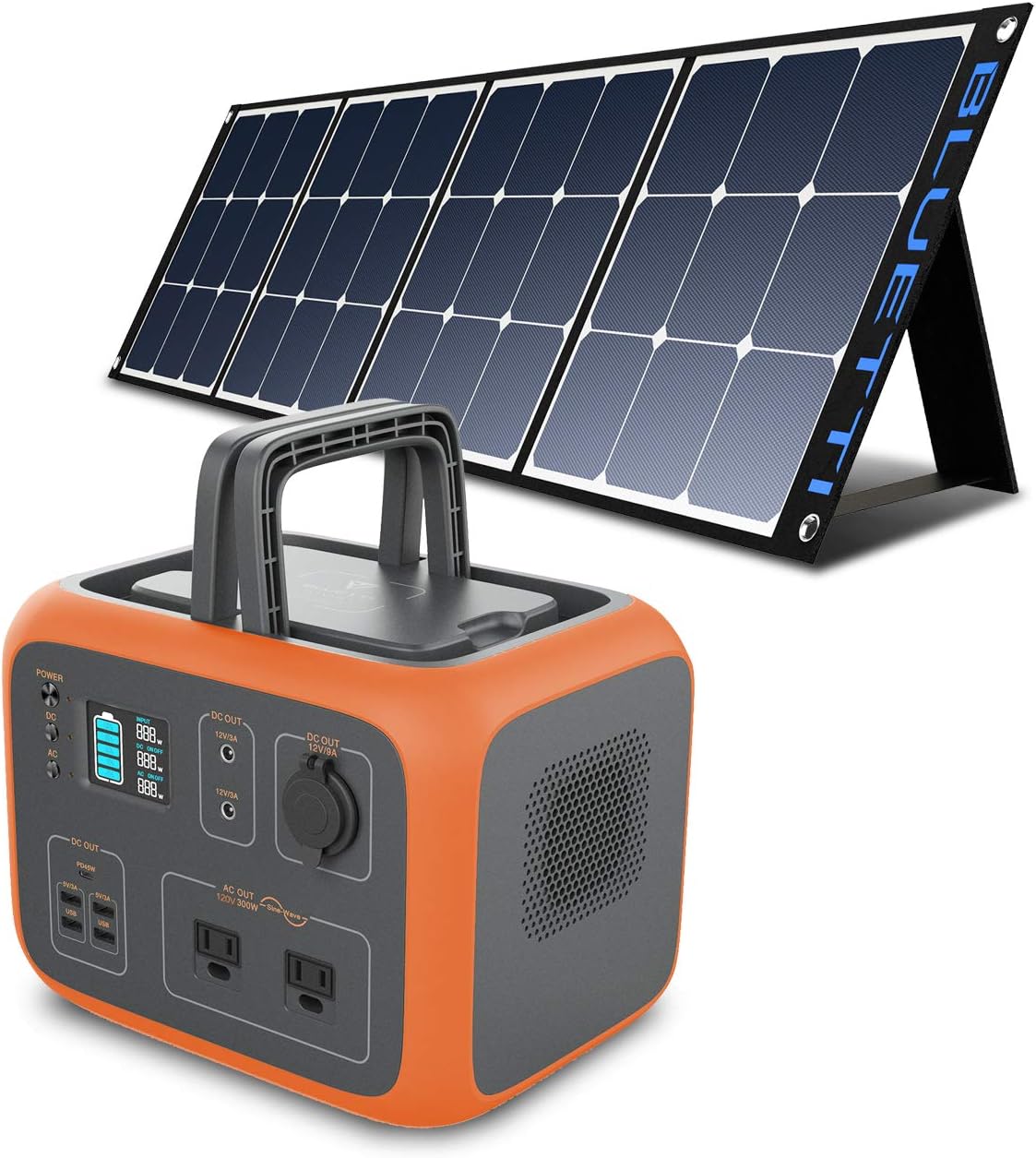 500Wh Portable Power Station with 2x120V AC Outlets O942