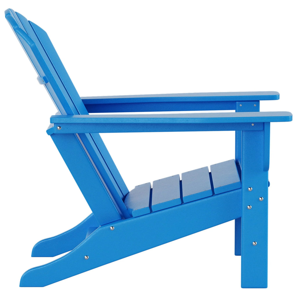 Red All Weather Poly Patio Adirondack Chair Set of 2 B202972