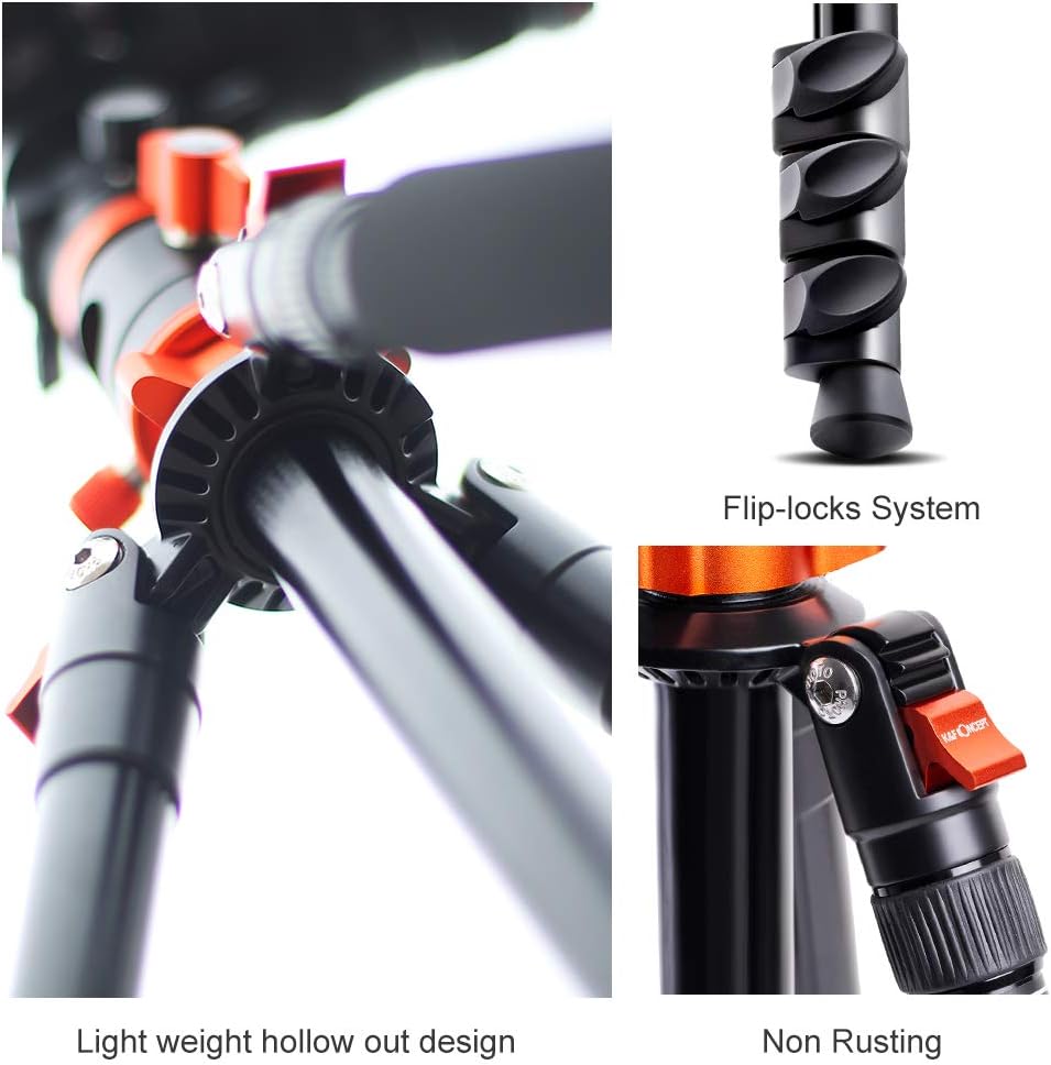 72 inch Aluminium Camera Tripod with 360 Degree Ball Head T400
