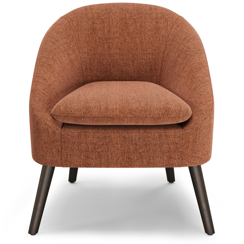 Rust Fabric Accent Chair Z14111
