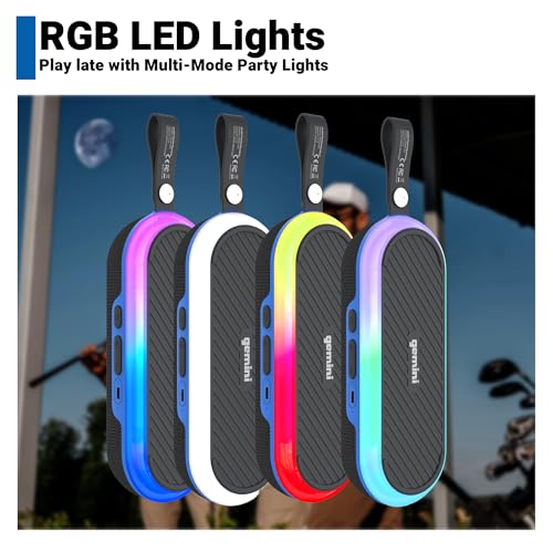Magnetic Bluetooth Speaker, Rechargeable Mini Wireless Speaker with 12H Battery, LED Lights, IPX6 Waterproof Q1761