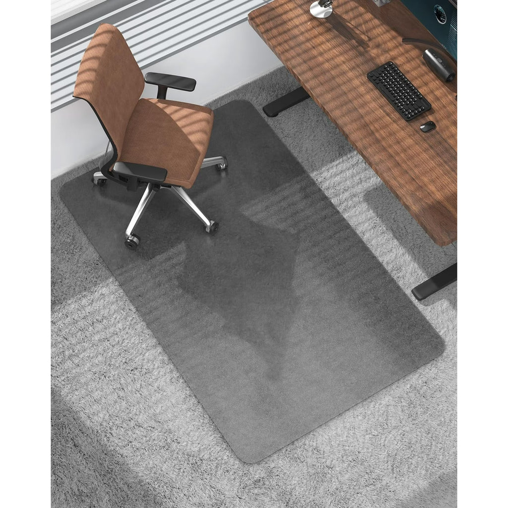 Grey PC Chair Mat for High Pile Carpet & Hardwood Floor N49705