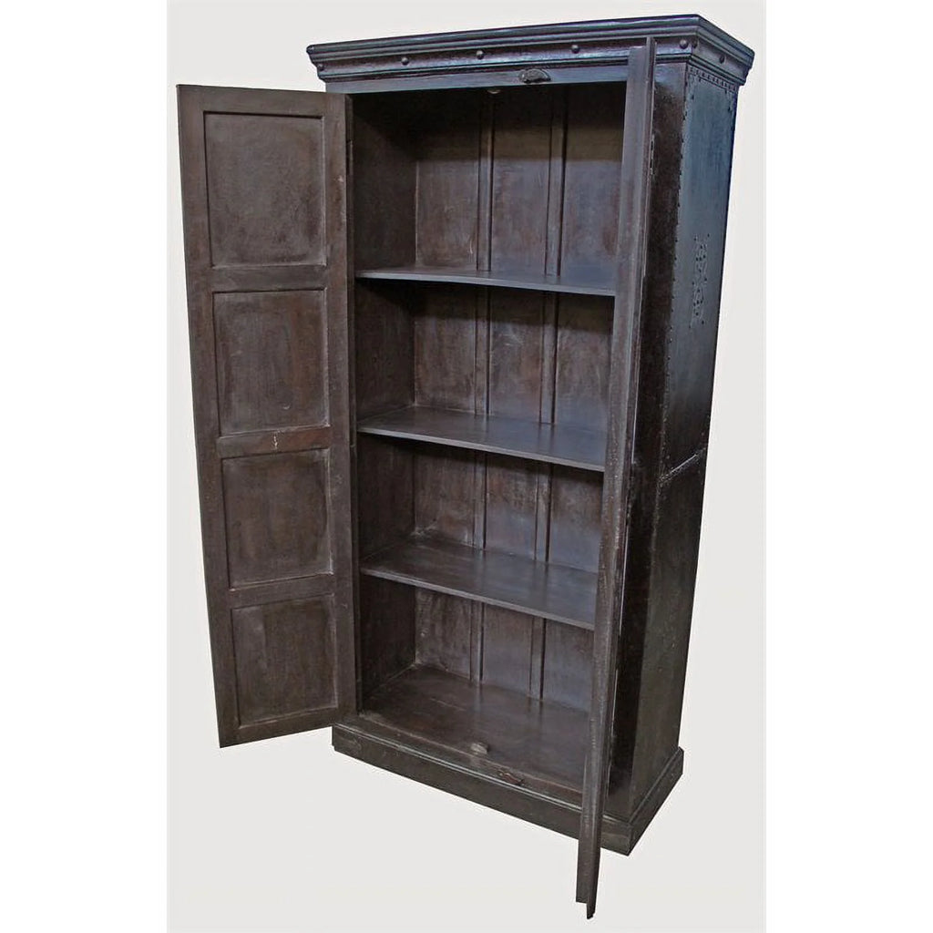 Solid Wood 2 Door Cabinet in Brown O139