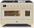 Antique White Dual Fuel Natural Gas Range E484542