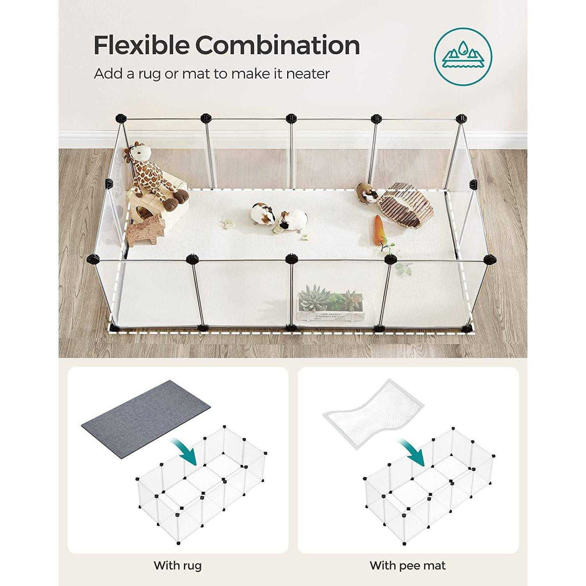 Plastic Pet Playpen with Floor D8381