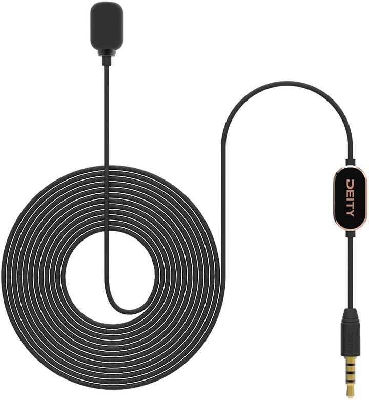 Pack of 2 Omnidirectional Condenser Lavalier Microphone with 3.5mm TRS/TRRS Compatibility I9235