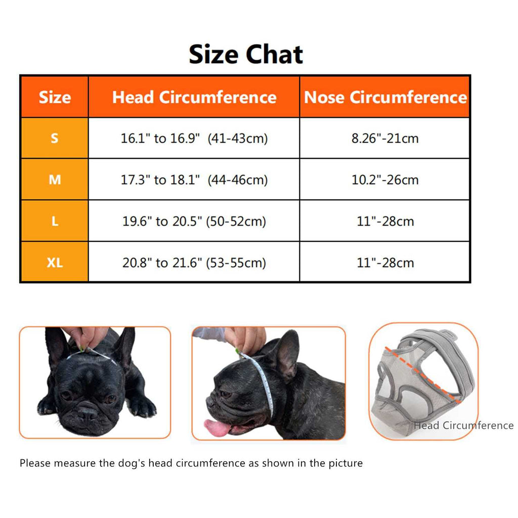Adjustable Breathable Mesh Dog Muzzle D117