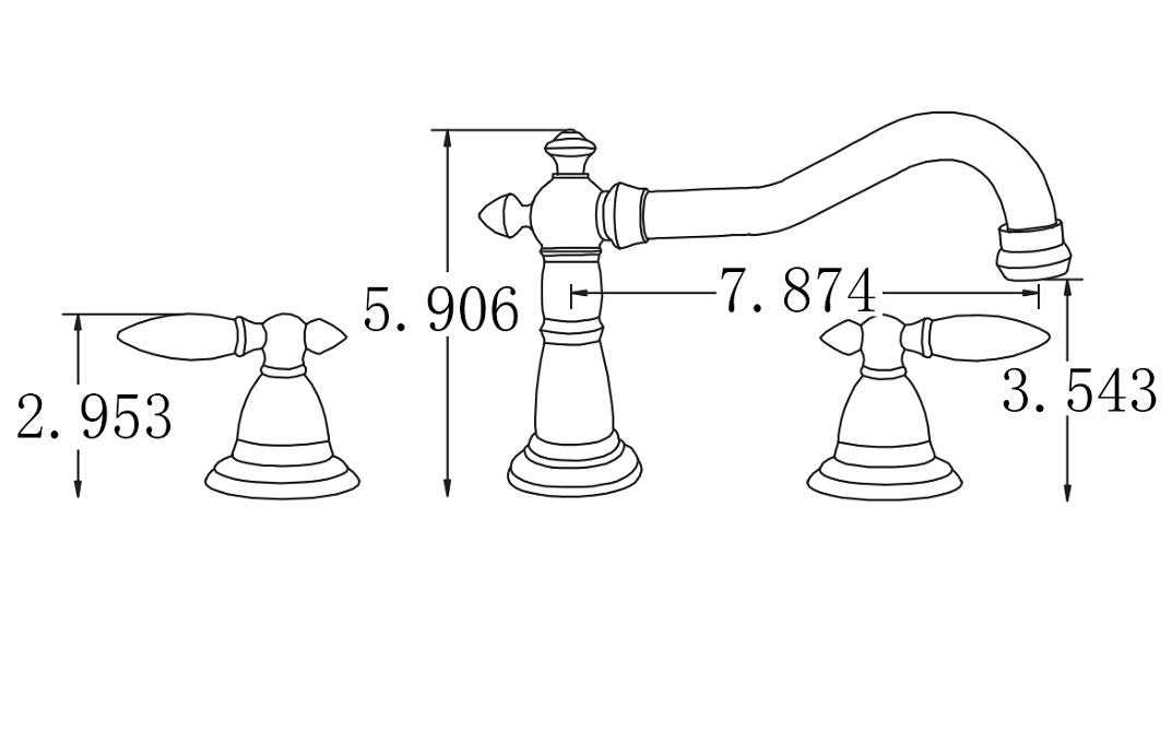 White Rectangle Undermount Sink Set T834496
