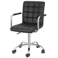 Ergonomic PU Leather Office Chair Black A16891