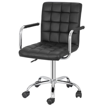 Ergonomic PU Leather Office Chair Black A16891