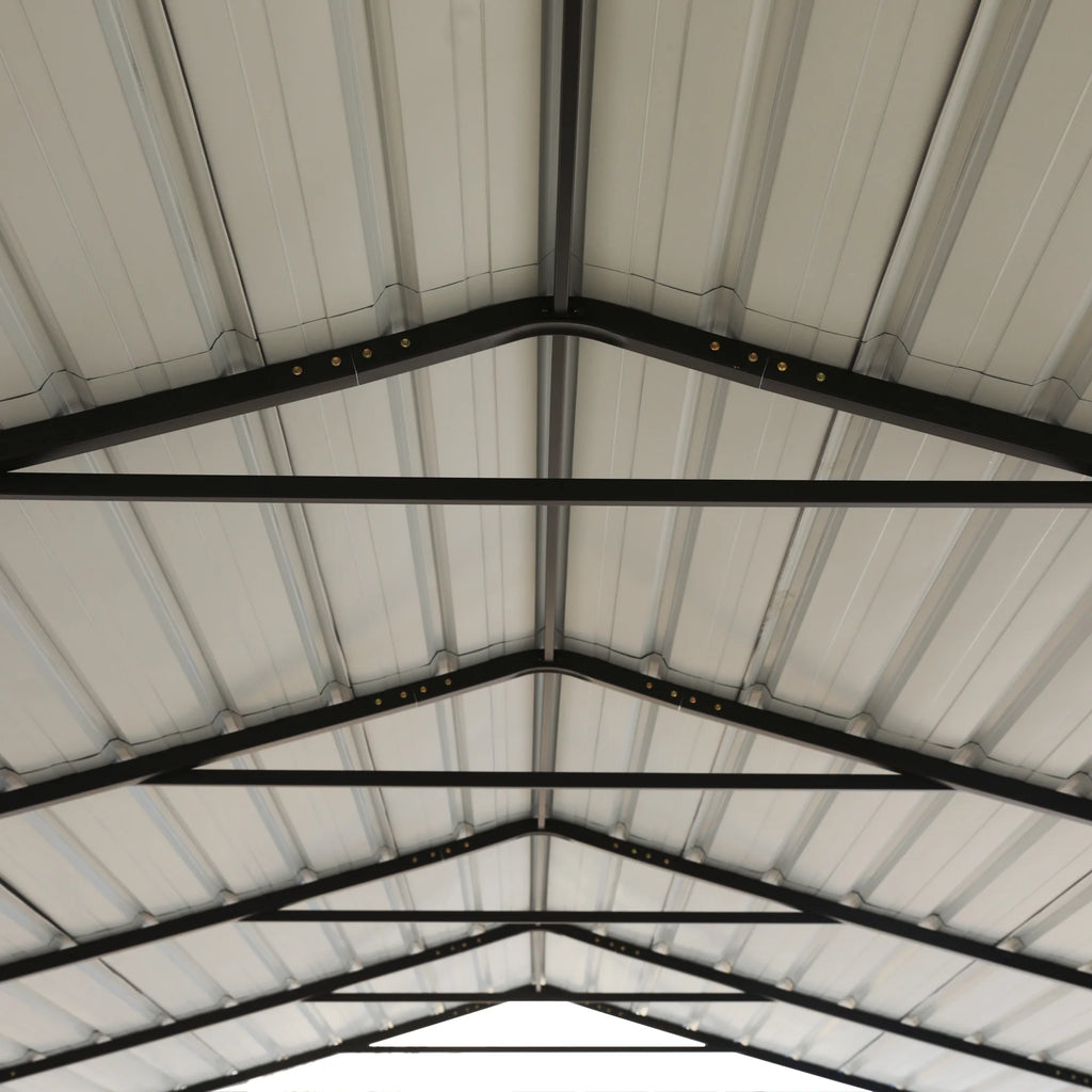 20 x 20 ft Metal Carport with Galvanized Steel Roof H583