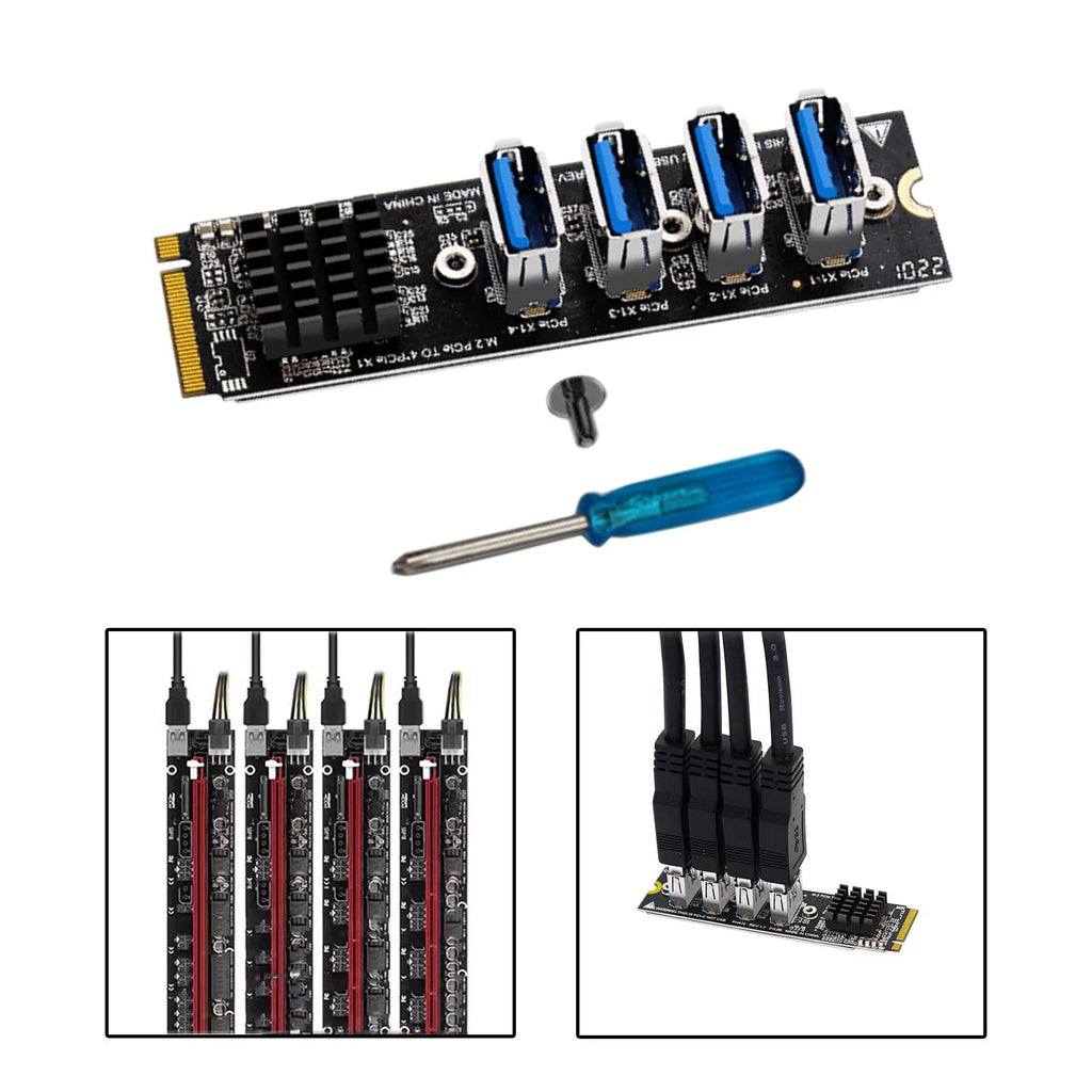 M.2 to 4x Electronic Parts Hardware T14022