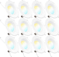 12 Pack 5/6 Inch LED Recessed Lighting Retrofit Conversion Kit E850