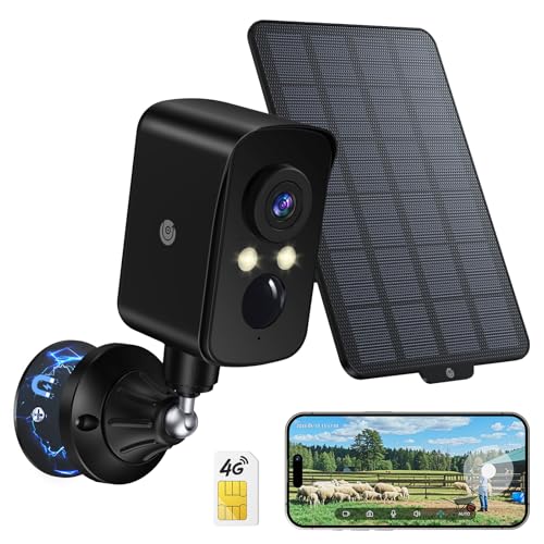 Wireless Outdoor Security Camera, 2K, Night Vision, IP65 Y87757