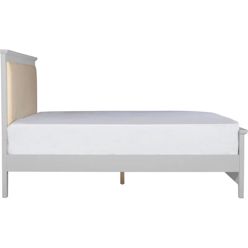 Grey King Size Wood Platform Bed Frame X9220