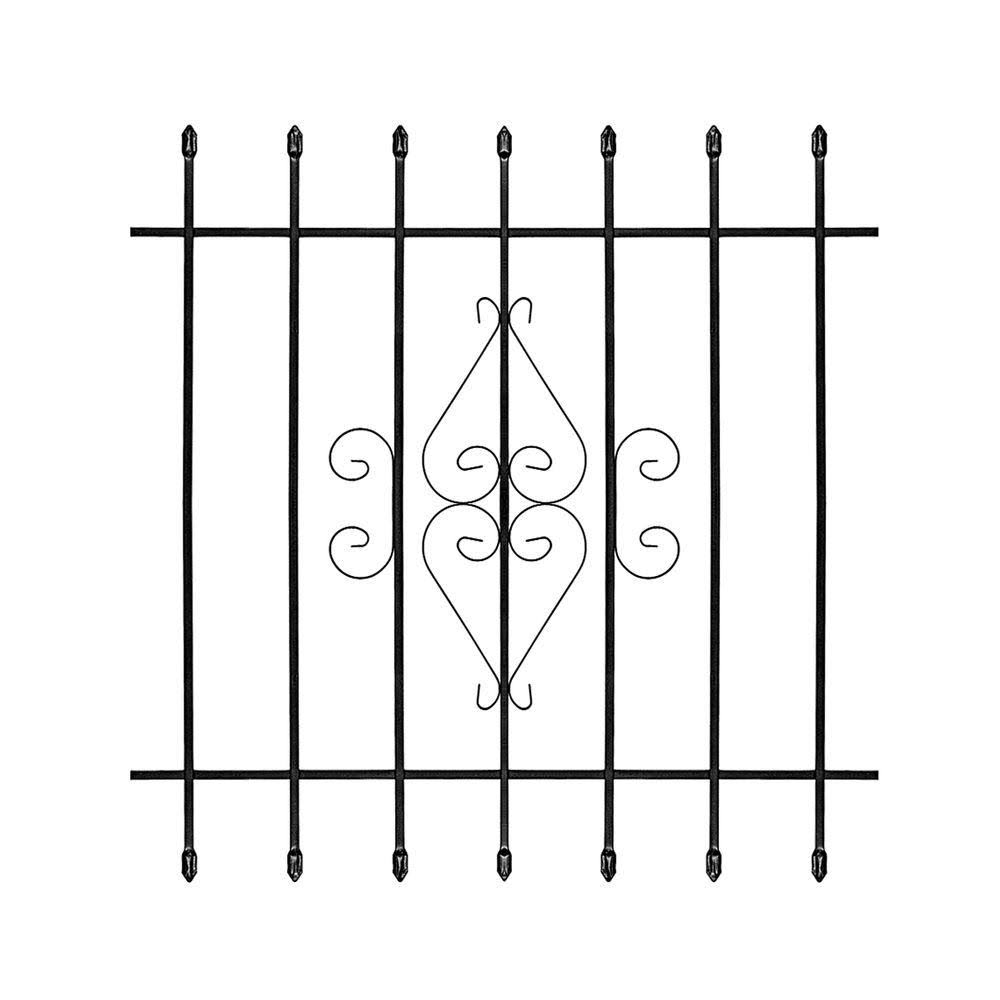 Black 7-Bar Window Guard U589