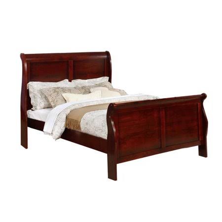 Red Twin Sleigh Bed V67350