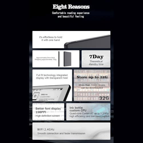 5.76 Inch Touch Screen E Ink E Reader M9609