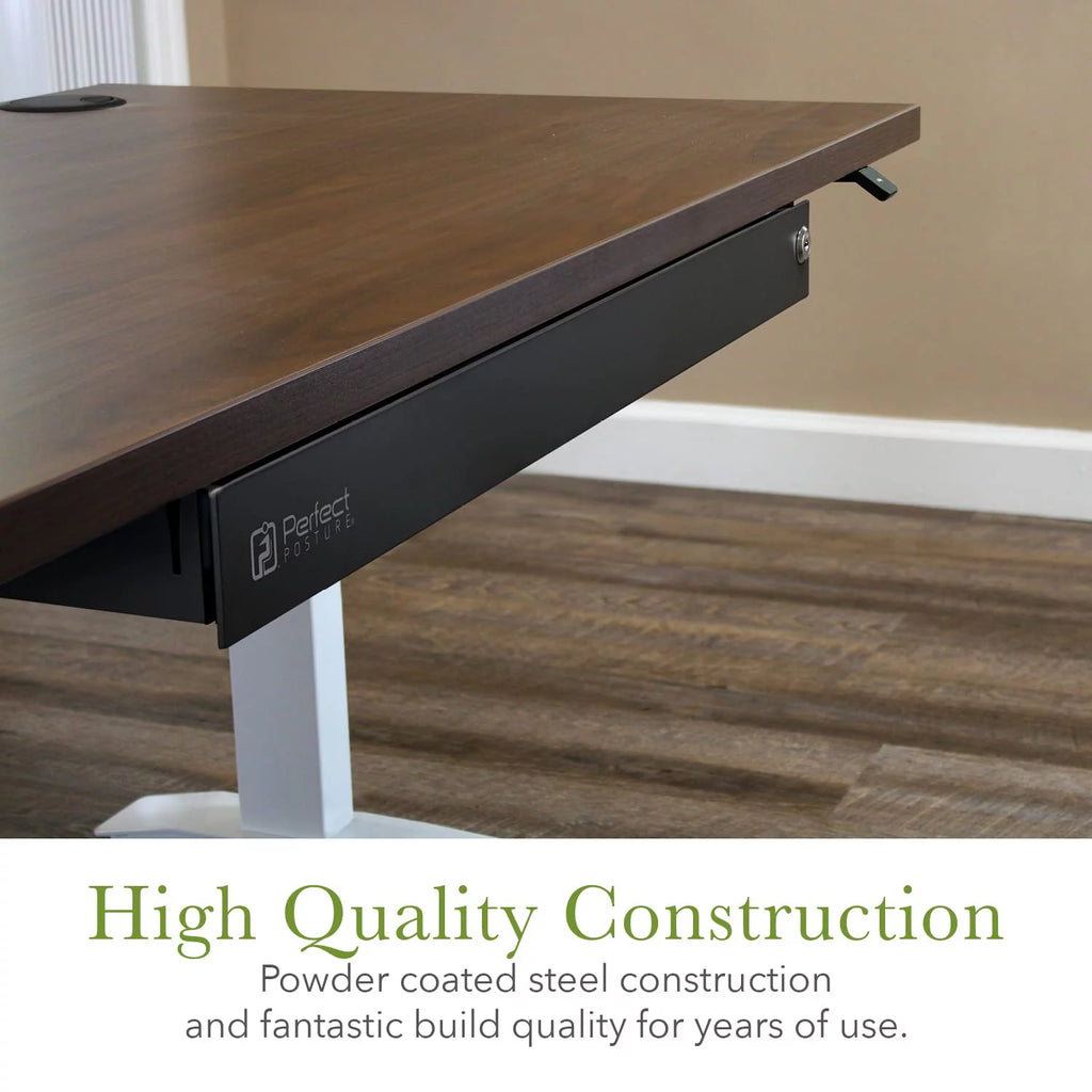 Under Desk Drawer & Organizer with Lock, Black I329