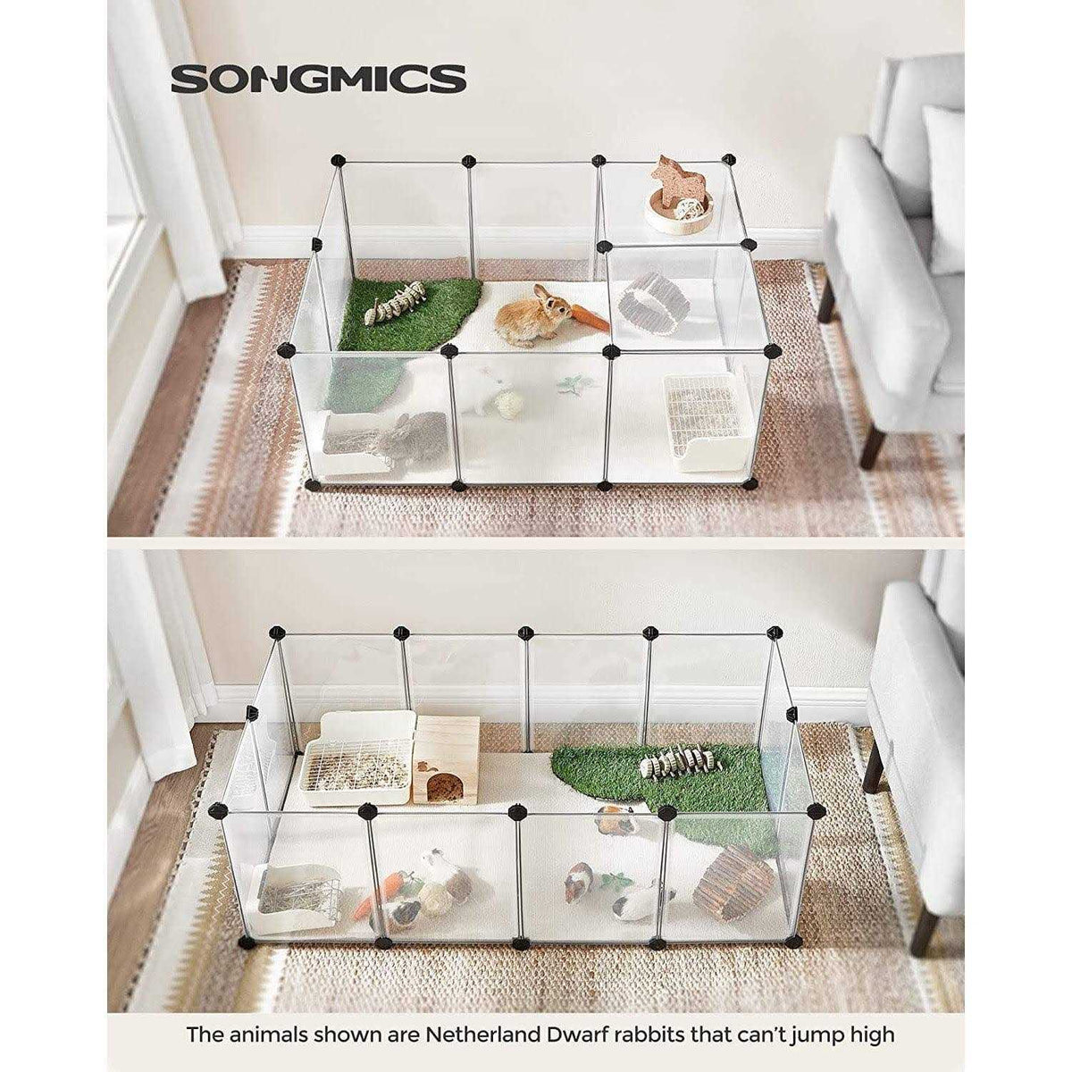 Plastic Pet Playpen with Floor D8381