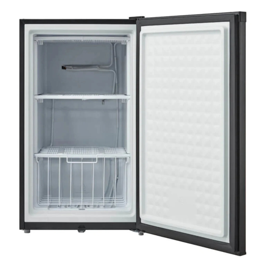 Black 3.0 cu. ft. Upright Freezer with Lock R693