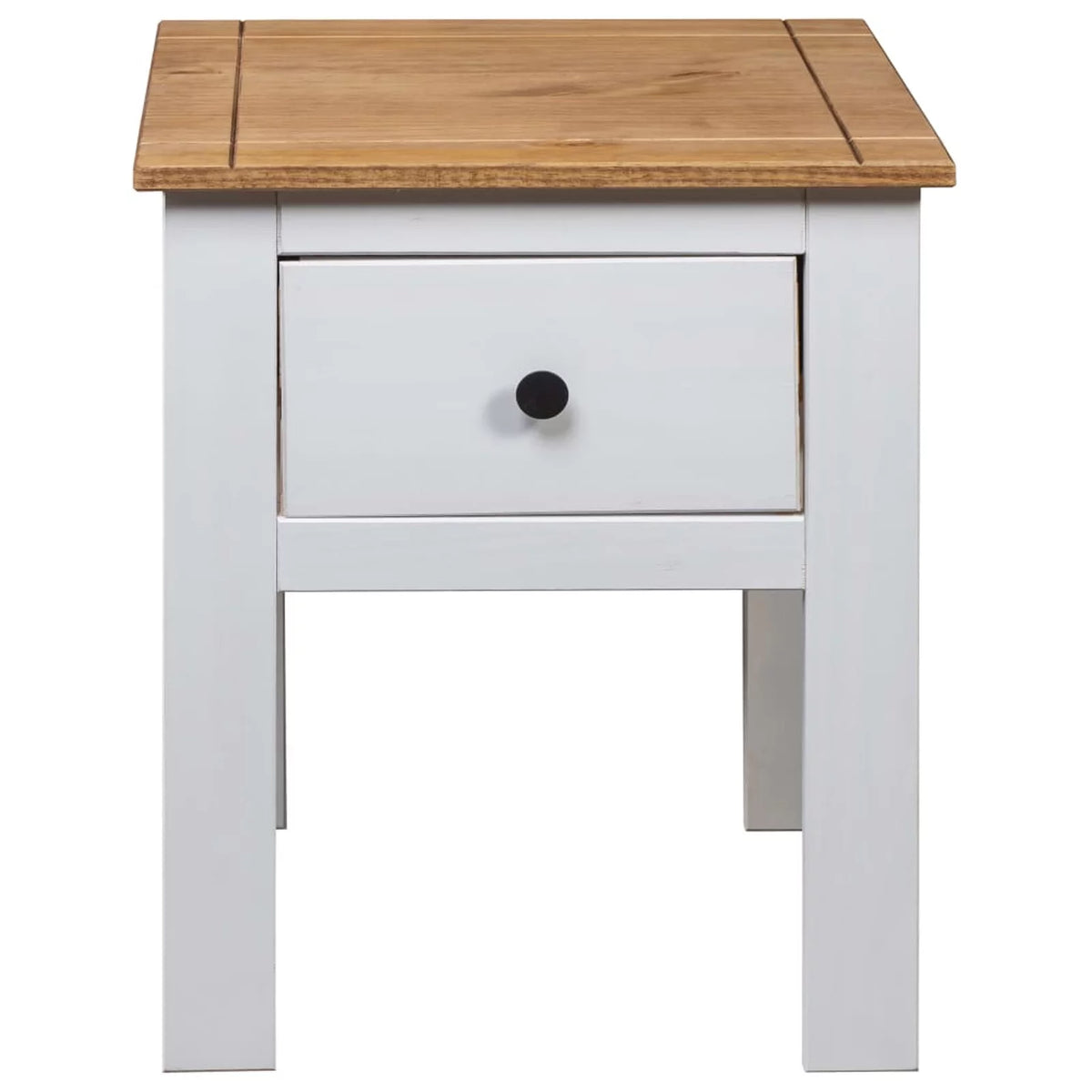 Pine Wood Bedside Cabinet with Storage Drawer A85933