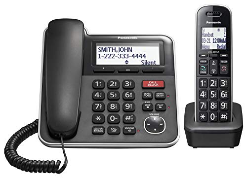 2 Handset Corded/Cordless Phone System with Answering Machine P9564